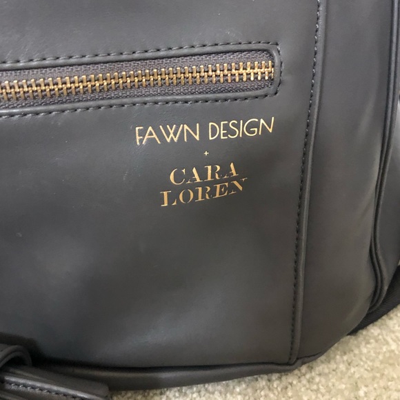 Fawn Design Diaper Bag - Limited Edition Cara Loren - Gray - Picture 3 of 9